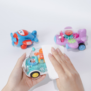 Lingettes pour bébé ECOWIPES Happy Kids, 80 lingettes douces, sans parfum, lingettes humides pour le nettoyage doux du bébé - Product Image 5
