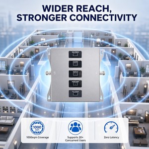 <span class=keywords><strong>Amplificateur</strong></span> de <span class=keywords><strong>signal</strong></span> 5 bandes haute puissance argenté, prolongateur de réseau 4G/3G pour répéteurs <span class=keywords><strong>GSM</strong></span> mobiles – Produit pour hôtels, supermarchés (OEM/ODM) - Product Image 2