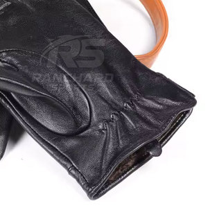 Premium Leather <b>Gloves</b> Men Winter Soft Warm Eco-Friendly <b>Touchscreen</b> Outdoor Casual Stylish Comfortable Protective Hand Gear - Product Image 5