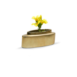 CUD5605GD - กระถางดอกไม้ทรงแคบสีทองลายดอกไม้ - 12 ลิตร x 5 นิ้ว - Product Image 4
