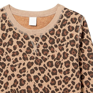 เสื้อสเวตเตอร์คอตตอนคอกลมของผู้หญิงแฟชั่นยอดนิยมสีพื้นคอลเลกชันฤดูหนาวขายส่ง - Product Image 6