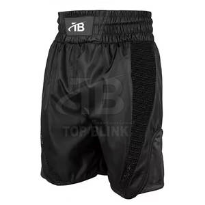 กางเกงมวยผู้ชายแบบสปอร์ตขาสั้นสำหรับฝึกซ้อมและแข่งขัน2025กางเกง100% โพลีเอสเตอร์สีทึบ - Product Image 3
