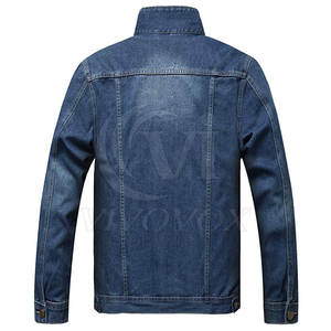 Nouvelle arrivée de fabrication en usine veste en jean pour hommes à manches longues veste en jean pour hommes personnalisée en gros - Product Image 2