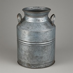 Lata de leche galvanizada decorativa Vintage rústica con asas fuertes Ideal para hogares cocinas jardín exterior e Interior de granja - Product Image 4