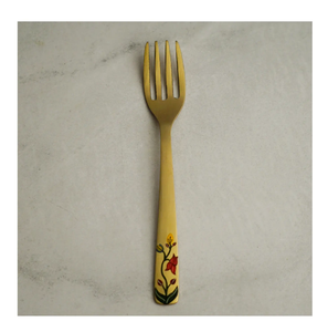 ช้อนขนมและส้อมมิเรอร์ทำจากทองเหลืองพร้อมของขวัญสำหรับปาร์ตี้สไตล์โปรตุเกสชุดช้อนและส้อมทำจากทองเหลือง - Product Image 4