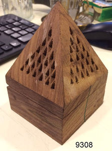 ผู้ถือธูปพีระมิดไม้พร้อมตู้เก็บของ-9309 - Product Image 3