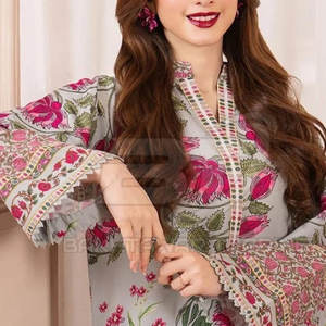 Costume en coton imprimé pour femmes, salwar kameez pakistanais de luxe, shalwar kameez pakistanais de qualité supérieure à vendre - Product Image 4