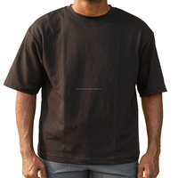 Camiseta de Hombre Estilo Safari con Bordado Paisley, Tejido Transpirable de Alto Gramaje, Poliéster/Algodón, Cuello Redondo, Ecológica