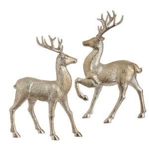 Aluminum Reindeer High Quality <b>Table</b> <b>Top</b> Christmas Artware Home <b>Decor</b> <b>Top</b> Seller Nickel Finish - Product Image 3