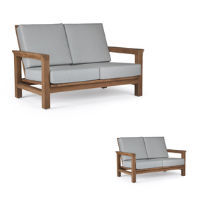 Chaises de salle à manger en bois de teck deux places Offre Spéciale coussin de qualité supérieure Design moderne directement Indonésie maison hôtels/restaurants - Product Image 1