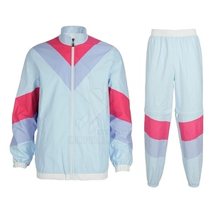 ชุดวอร์มผ้าโพลีเอสเตอร์สำหรับผู้ชายชุดวอร์มใส่เล่นฟิตเนสชุดวอร์มมีซิปสำหรับผู้ชายติดโลโก้ได้ตามต้องการ - Product Image 2