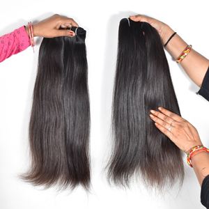 Venta al por mayor 100% Cutícula Alineada Proveedor Paquetes de Cabello Kinky Straight 100% Natural Raw Brasileño Virgen Extensiones de Cabello Humano - Product Image 1