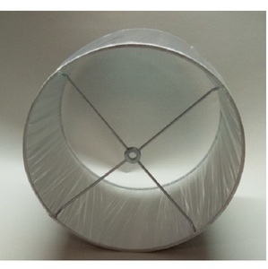 Abat-jour en tissu de lin de luxe moderne, design en forme de tambour fait à la main pour la décoration intérieure et les cafés, personnalisable, durable, écologique - Product Image 1