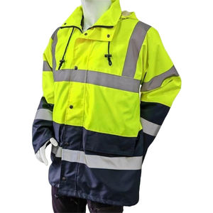 Chaqueta de Seguridad Laboral Personalizada para Trabajadores, Diseño Personalizado con Cremallera de Alta Calidad, Bolsillos para Herramientas, Servicio OEM - Product Image 4