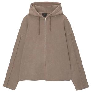 Sudadera con Capucha de Felpa Francesa de Alta Calidad, con Cremallera Completa, Estampado Personalizado, Ropa Urbana para Hombre, Sudadera con Cremallera Extra Grande - Product Image 3