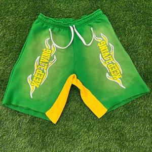 Manufacturer Custom <b>Men's</b> Summer <b>Shorts</b> 100% Cotton <b>Vintage</b> Hip Hop Style Sun Faded Stone Washed Solid Anti-Wrinkle Custom - Product Image 2