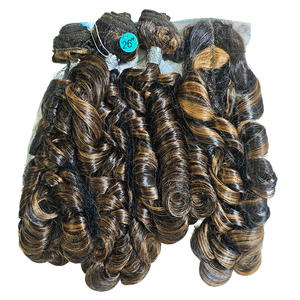 Estensione di Capelli Veri <span class=keywords><strong>M</strong></span> DANCING CURL <span class=keywords><strong>da</strong></span> 26 Pollici con Chiusura, Ricci Sciolti, Non Remy, per Donna - Vendita all'Ingrosso dal Produttore - Product Image 4