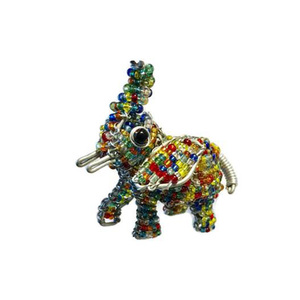 Broches de chenilla bordados de la mejor calidad con hilo de oro, personalizados con cuentas, a bajo precio, al por mayor, hermosos y a la moda, con diseño de elefante. - Product Image 1