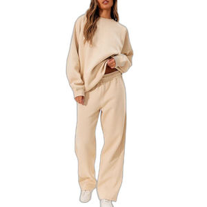 Custom Loungewear Activewear Long Sleeve Tracksuits Wholesale Sweatsuits Joggers Outfit Stylish Fitness Tracksuit Set for Women - Product Image 2