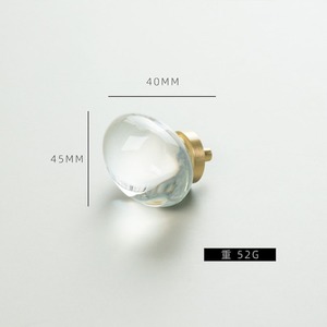 Poignées de porte en acrylique transparent pour portes en verre, en bois et en placard - Product Image 3
