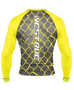 Camiseta de Compresión Rashguard de MMA con Manga Larga, Logotipo Personalizable Sublimado, Rashguard de BJJ, Rashguards de Diseño Personalizado al por Mayor - Product Image 3