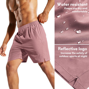 Pantalones cortos con cintura elástica para hombre, ropa de calle, cómodos, informales, con cordón, ligeros, de secado rápido, para hombre, pantalones cortos con logotipo estampado personalizado - Product Image 3