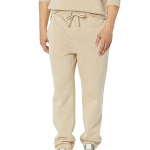 Pantalon de jogging pour homme en molleton 100% coton de haute qualité, léger, décontracté, écologique, respirant, coupe ample, streetwear, lavé - Product Image 4