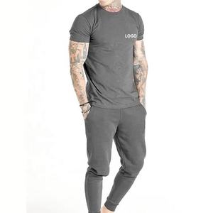 Impression personnalisée de haute qualité Design personnalisé hommes T-Shirts marque mince coton Fitness Musculation hommes Gym t-shirt - Product Image 2