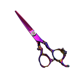 Ciseaux professionnels en acier inoxydable de 6 pouces pour l'amincissement et la coupe des cheveux Ciseaux droits de coiffure - Product Image 4