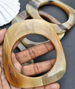 Couleur naturelle véritable corne de buffle naturelle laquée Bracelet corne Bracelet Bracelet cadeau pour femme empilable Bracelet cadeau agate - Product Image 6