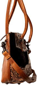 Bolso bandolera de cuero de lujo de diseñador Vintage para mujer, Bolso bandolera de cuero de vaca Floral con herramientas manuales, nuevo modelo, superventas, para mujer - Product Image 6