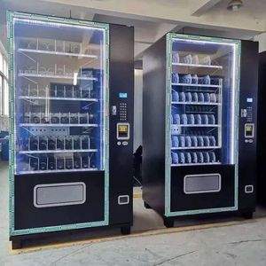 Hot Sale Small Fully <strong>Automatic</strong> Coin Operated <strong>Vending</strong> <strong>Machine</strong> for Snacks and Drinks Combo Small <strong>Vending</strong> <strong>Machine</strong> 150W 50W