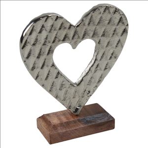 Metallic <b>Heart</b> <b>Ornaments</b> Christmas Decoration Accessories Metal Design High Standard Multiple Finishing New Design Bags Plush - Product Image 5