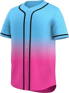 Vente en gros 100% polyester maillots de baseball sublimés vierges personnalisés respirant léger logo personnalisé chemises de sport unisexe - Product Image 2