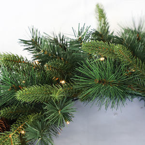 Çam meyve ile el yapımı tatil çelenk PE PVC çam iğne geri dönüşümlü ambalaj kağıdı katlanmış kapalı pencere için kurutulmuş Juniper Sprigs - Product Image 6