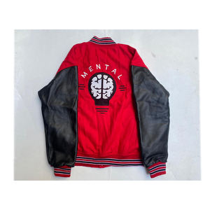 Otoño/Invierno estilo americano Varsity chaquetas Patchwork chaqueta de béisbol para hombres - Product Image 6