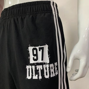 เสื้อแจ็คเก็ตวินด์เบรกเกอร์ลายทางไนลอนแบบยูนิเซ็กซ์ทันสมัย ทรงปกติ ซิป กระชับรูปร่าง กางเกงไนลอนทรงเข้ารูป แห้งเร็ว ปลายขาหลวม - Product Image 3