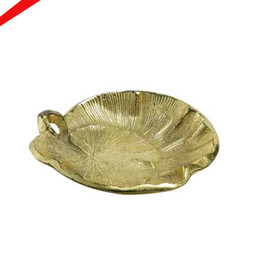 Plateau de service alimentaire en aluminium fini doré de bonne qualité pour la maison hôtel - Product Image 1