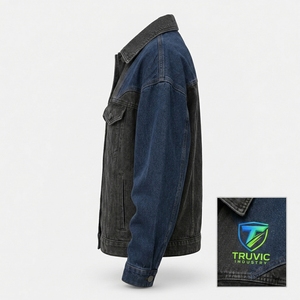 Chaqueta Vaquera Personalizada para Mujer, Prenda Exterior de Moda, Chaqueta Vaquera con Material de Mezclilla Lavada, Tacto Suave, Costuras Duraderas y - Product Image 3