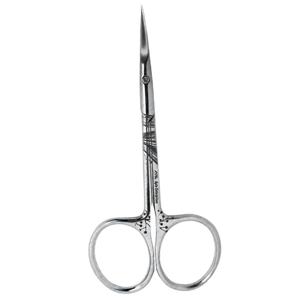 Tijeras para cutículas afiladas extra finas, hoja curva de acero inoxidable para recorte de precisión, accesorio de belleza y herramienta de manicura - Product Image 1