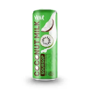 Coconut Milk w Soursop | 320ml (Pack of 24) VINUT, Plant Based, Non-GMO, No Added Sugar, Essential Electrolytes, OEM ODM