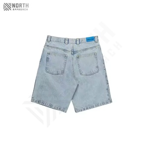 Shorts d'été décontractés pour hommes en toile de haute qualité, bleu, respirant, séchage rapide, fermeture à cordon - Product Image 2