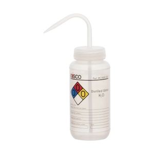 Botella de Laboratorio para Lavado con Etiqueta de Agua Destilada 500ml - Product Image 1