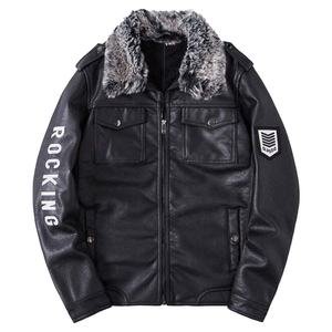 แจ็กเก็ตหนังผู้ชายสำหรับฤดูหนาวผ้าแคนวาสที่ได้รับความนิยมสูงสุดพร้อมซิปออกแบบได้ตามต้องการ - Product Image 6