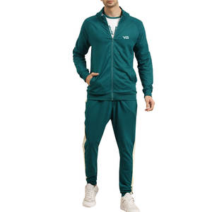 ชุดวอร์มเข้ารูปพิมพ์ลายสำหรับผู้ชายชุดฝึกแบบมีซิปสำหรับฤดูหนาวเสื้อผ้ากีฬาใส่สบายไซส์ใหญ่พิเศษ - Product Image 1