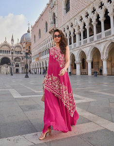 เสื้อครีปพรีเมี่ยมของแท้ (ลูกปัดด้านหน้าและด้านหลังสไตล์ลิสต์ทันสมัยล่าสุดปักด้วยเสื้อและพลาสโซ) - Product Image 5