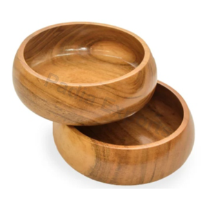 Frutero de Bambú de Lujo Pulido, Diseño Ecológico, Plato para Servir Ensaladas para Fiestas, Tamaño Grande - Product Image 3