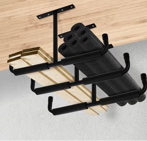 Lot de 2 crochets de <span class=keywords><strong>rangement</strong></span> pour <span class=keywords><strong>plafond</strong></span> en métal robuste pour suspendre des articles de vaisselle volumineux - Product Image 4