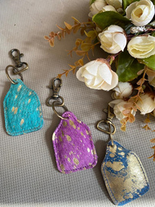 ใหม่พวงกุญแจหนังขนโลหะแท้ทำด้วยมือน่ารักสีรุ้งที่มีเสน่ห์ไม่ซ้ำใครสไตล์ตะวันตกพวงกุญแจที่ทันสมัยหลายแบบ - Product Image 4