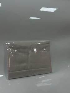 Pochette en PVC transparente personnalisée avec boutons-pression |   Étui de présentation pour literie imperméable et taie d'oreiller en satin - Product Image 5